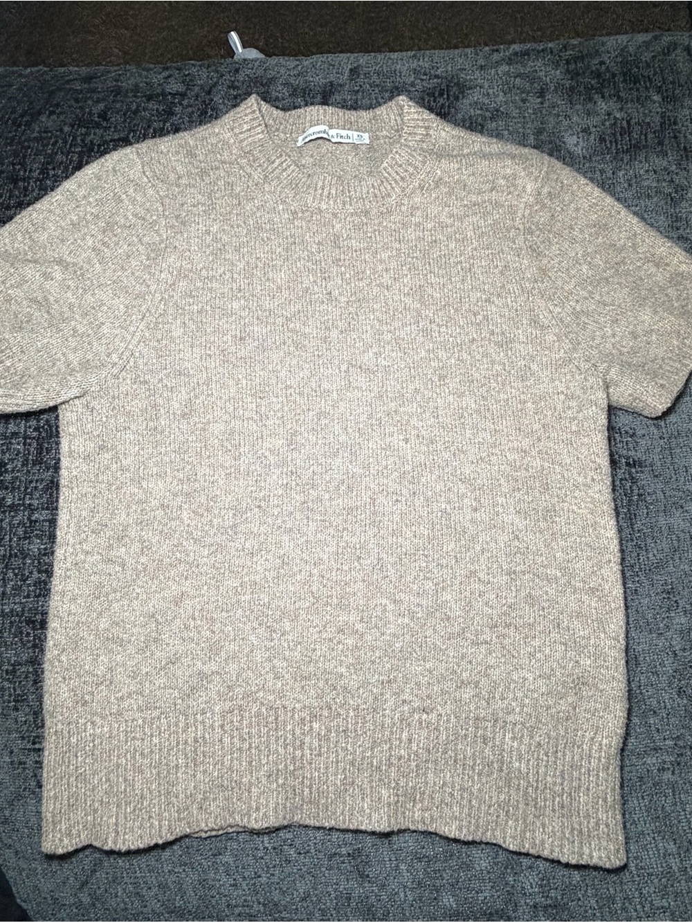 Abercrombie & Fitch Madeline Textural Crew Sweater Tee XS